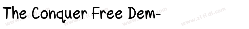 The Conquer Free Dem字体转换